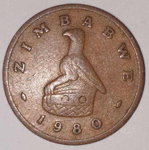 1980 - 1 CENT COIN - ZIMBABWE - (Bronze)